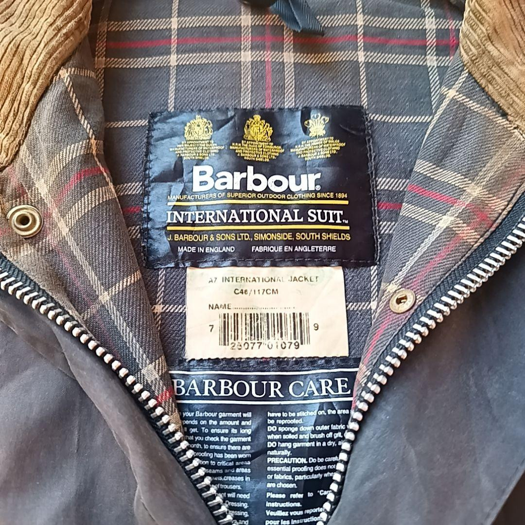 Barbour International 90s Suit Made in England Size C48 Oil Finish 