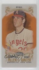 2021 Topps Allen & Ginter Chrome Mini Orange Refractor 19/25 Nolan Ryan HOF e8a