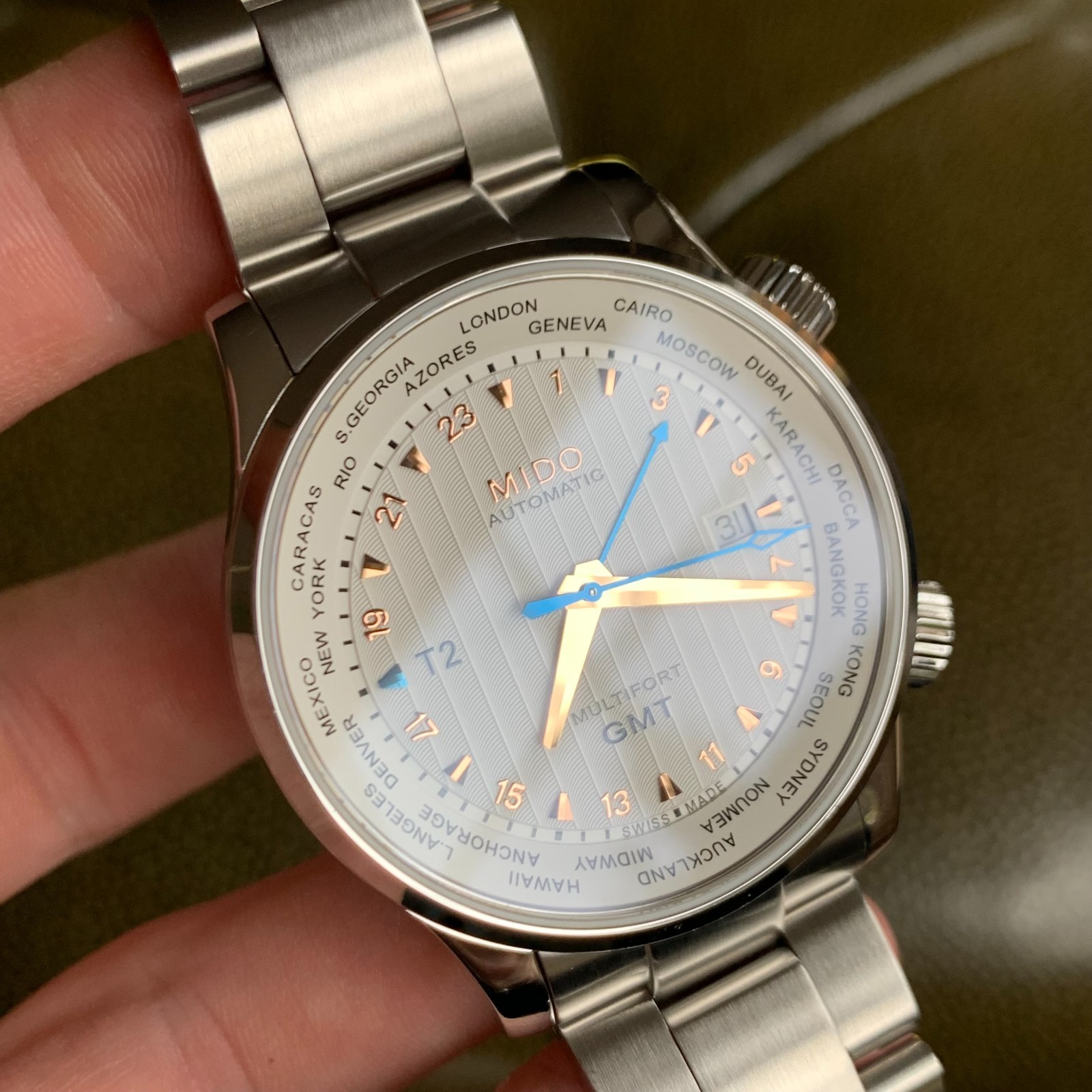 Mido Multifort GMT Worldtime Automatic M005929A M… - image 7