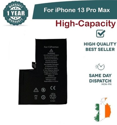 High Capacity Ersatz Akku für iPhone 13 Pro Max Akku 4650mAh 3,85V