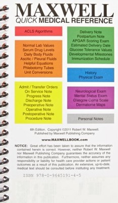 Maxwell Quick Medical Reference, Maxwell, Robert W.