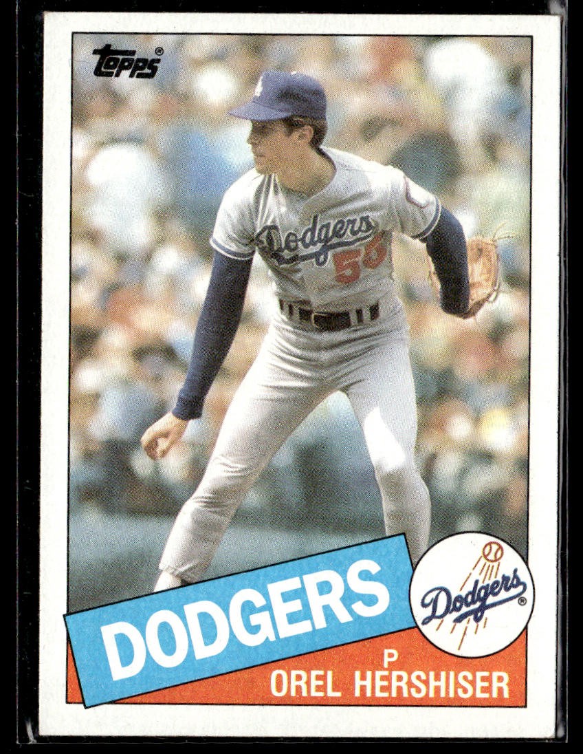 1985 Topps #493 Orel Hershiser Rookie Card RC