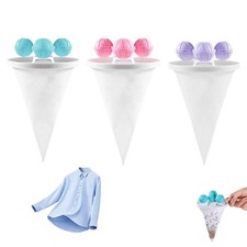 BRTNUP 3 Pcs Pet Hair Remover Washing Machine, Catcher Multicolor