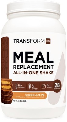 TransformHQ Meal Replacement Shake Powder 28 Servings (Chocolate Peanut Butter)