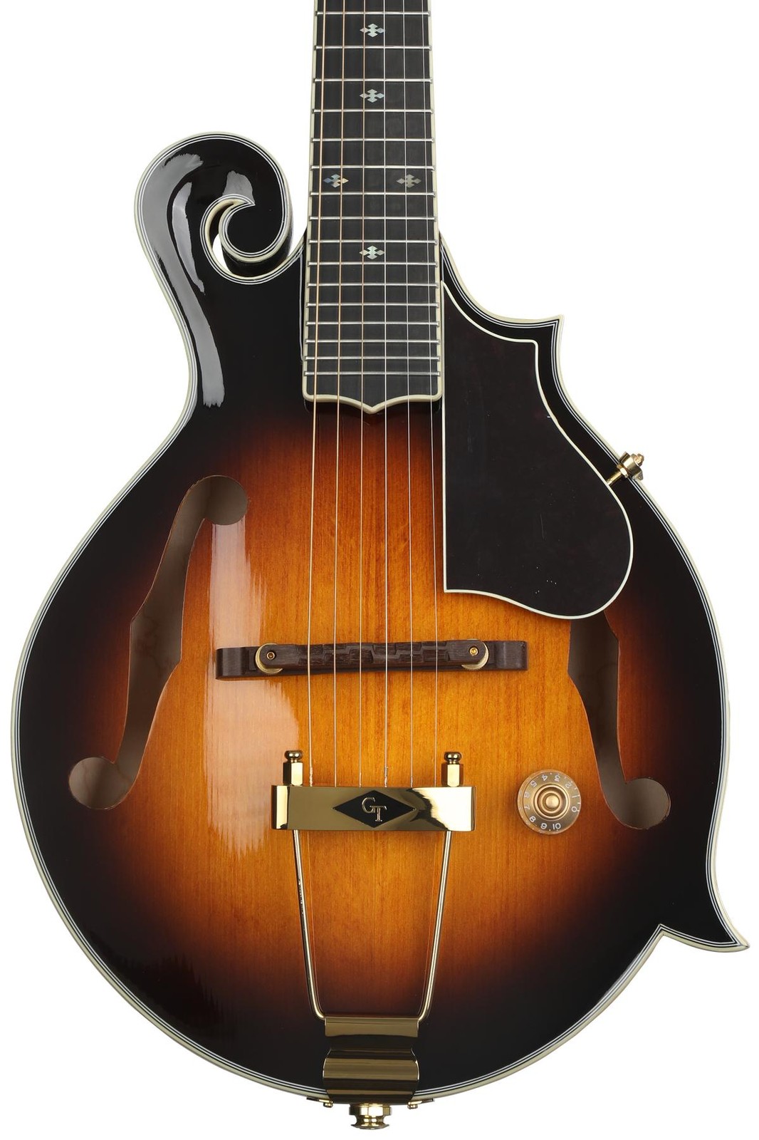 Золотой тон F-6 Акустико-электрическая Мандо-гитара - Tobacco Sunburst 160990₽