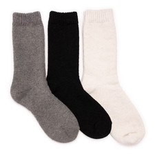 MUK LUKS Women's Wool Boot Sock 3 Pair Pack