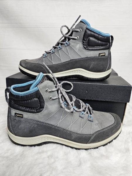 Women Ecco Boots Grey 37 #3RN7