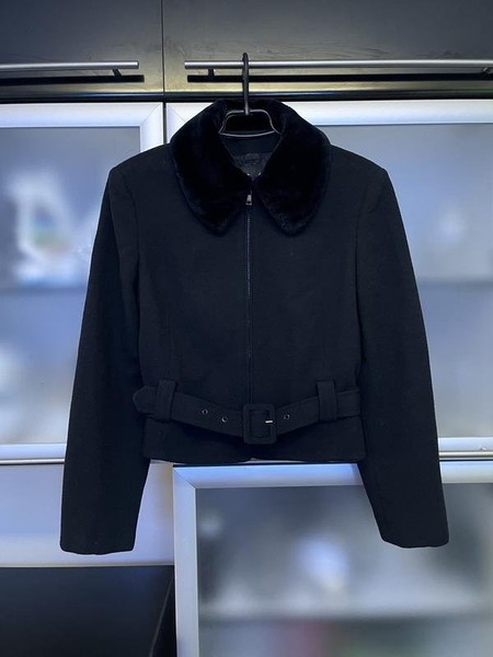 Women Dolce & Gabbana Coat Black Alpaca 44