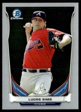 2014 Bowman Draft Picks & Prospects Chrome Top Lucas Sims Atlanta Braves #CTP-13