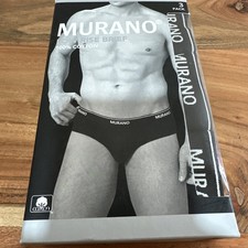 Murano Men  s Low Rise Briefs White 3 Pack 100 Cotton XL