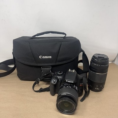 Canon EOS Rebel T6 18.0MP Digital SLR Camera W/ 18-55mm & 75-300mm Lens