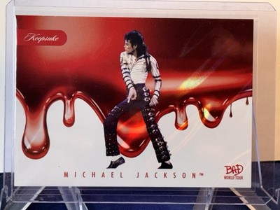 michael jackson keepsake Edition Bad World Tour Insert /87 Red