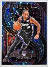 64/99. 2024-25 Panini Select Premier Level DeMar DeRozan Light Blue Disco Prizm