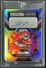 JAMAAL CHARLES 2022 PANINI PRIZM #SS-JC SENSATIONAL AUTO SILVER 67/149