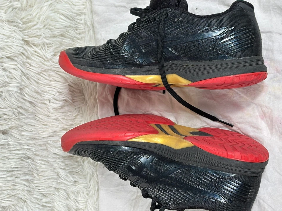 Zapatillas Tenis Asics Gel Solution Speed FF L.E Mujer 7.5 Negras 1042A047 Atléticas Foto 4 de 4