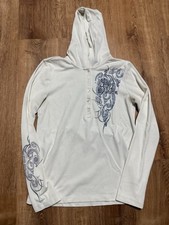 Vintage Harley Davidson Womens Lightweight Sweatshirt L White Y2k Flaws