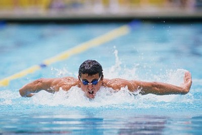 Matt Biondi in action during the Meet of Champions in June 1988 in- Old Photo