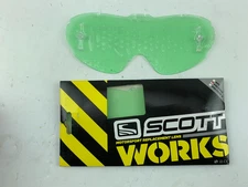 Scott Voltage MX Goggle Clear Anti-Stick Lens w/ Works Tearoff Pins 206709-150
