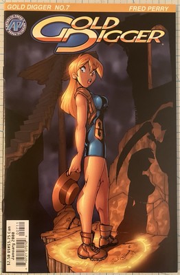 gold digger dress #7 NM Fred Perry Cover 2000 Antarctic Press c