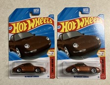 2026 HOT WHEELS THEN NOW BROWN 96 PORSCHE CARRERA - LOT OF 2