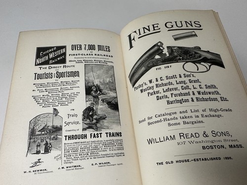 Shooting On Upland, Marsh and Stream Ed. William Leffingwell 1890 1st Ed V. NICE - Picture 18 of 19