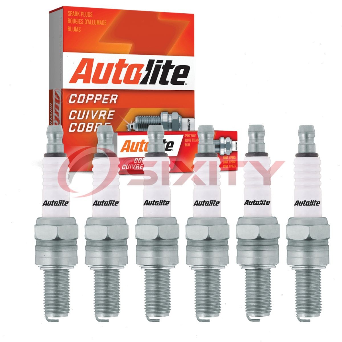 6 pc Autolite Copper Core 4302 Spark Plugs for D8B 6997 653 5612150 4155 oq