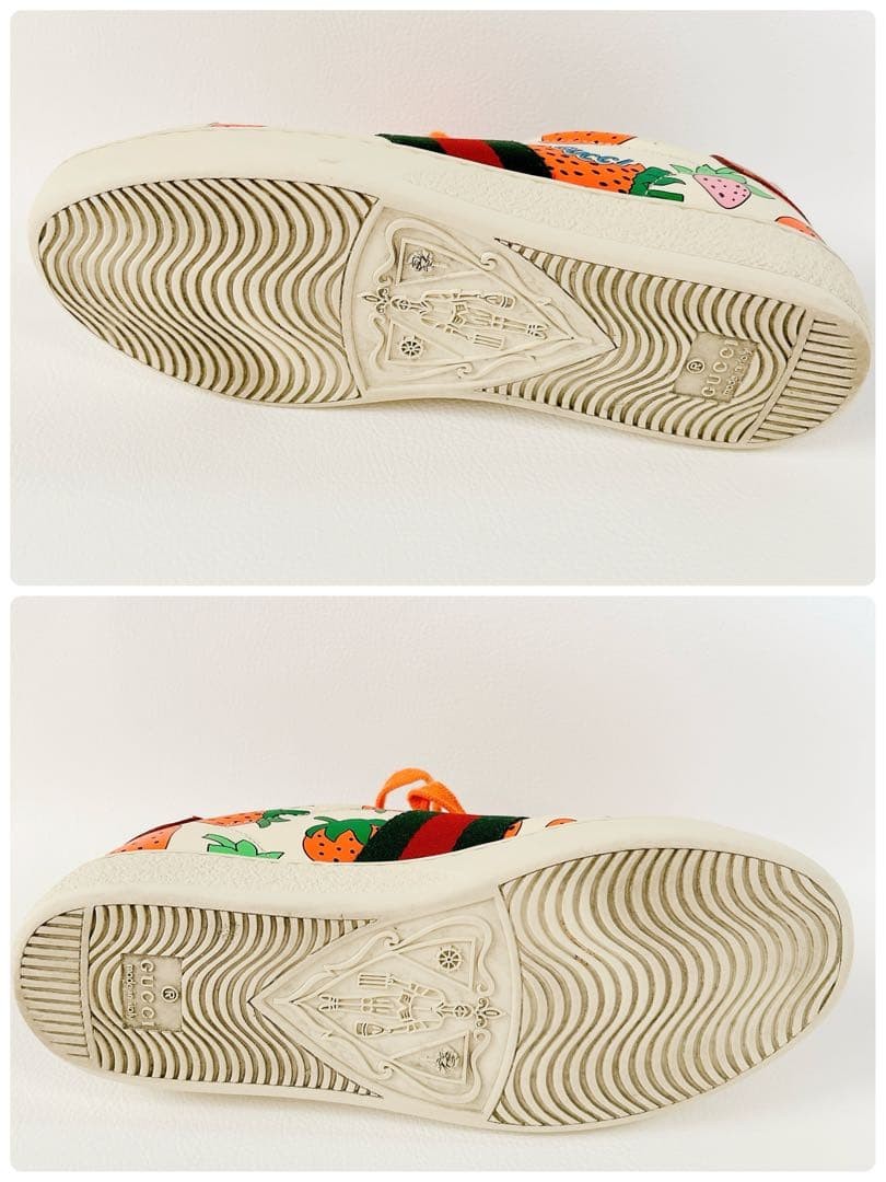 Auth Gucci Leather Ace Sherry Line Sneakers Multicolor EU35 US5 UK2 Women thumbnail 20