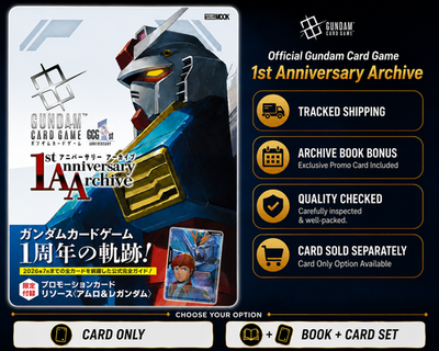 Gundam Card Game 1st Anniversary Archive Book + RP-067 Amuro & Nu