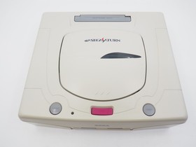 Sega Saturn White Console HST-3220 NTSC-J Japan Tested w/ Controller & Cables