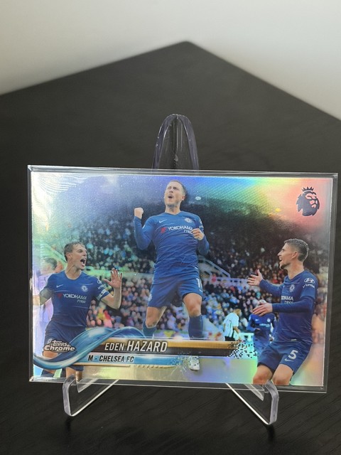 2018-19 Topps Chrome EPL #73 Eden Hazard Refractor
