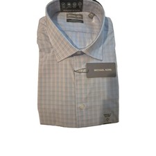 Michael Kors Mens Dress Shirt Regular Fit Size 18/5 36/37 2XL