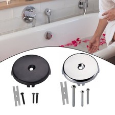 Sustainable Design Bath Tub Drain Overflow Panel Complete with Hardware Set