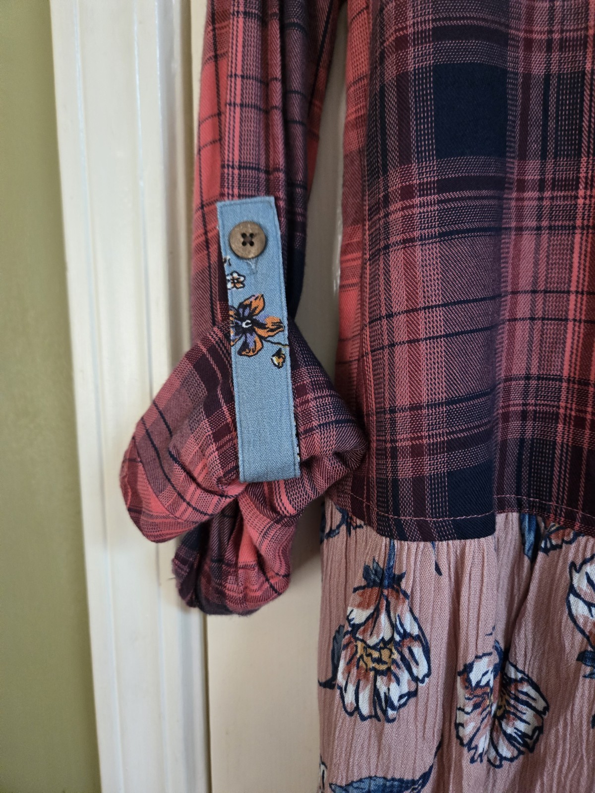 John Mark Embroidered Multi Pattern Blouse With F… - image 6