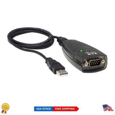 Plug-and-Play USB to Serial Adapter for Seamless Connection, 3ft Cable Included