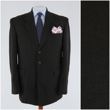 Mens Vintage Blazer 48R UK Size JMfashion Dark Brown Wool Sport Coat Jacket