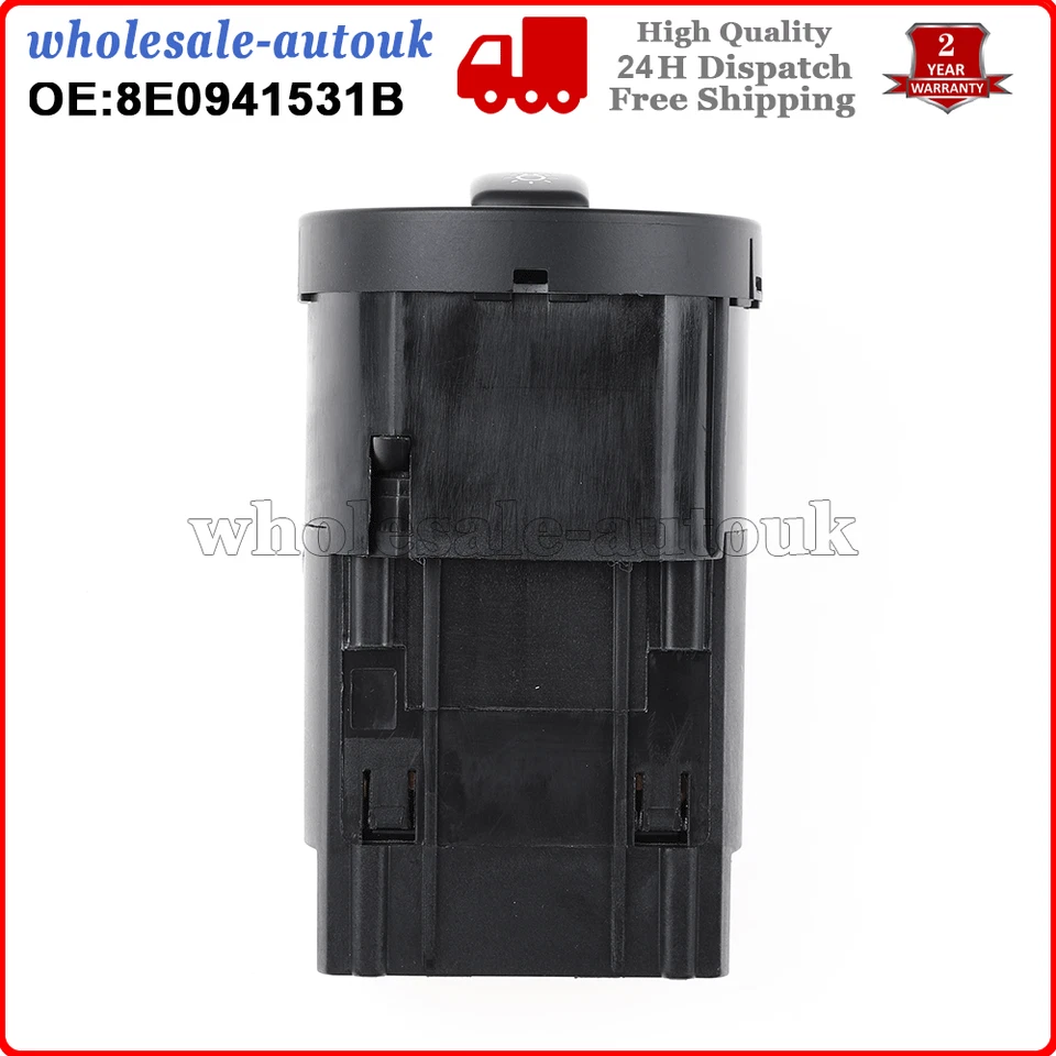 For AUDI A4 8E B6 B7 2000-2007 AUTO Headlight Light Fog Light Switch 8E0941531B - Image 3 of 4