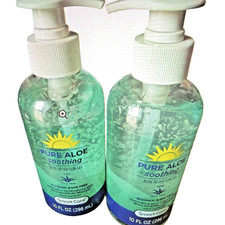 3 PK Pure Aloe Soothing Aloe Vera After Sun Gel Alcohol-Free Dye-Free 10FLoz