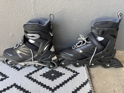 Rollerblade Zetrablade Men's Size 12 Inline Skates Black/Silver