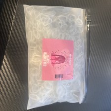 500 to 800 Clear Disposable Hair Ties - Strong Rubber Bands for Styling - NEW