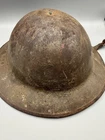 VTG WWI US M1917 Brodie Military Army Helmet Steel With Straps MK I