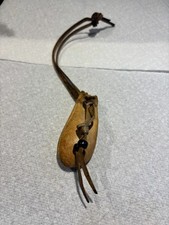 Beaded buckskin Leather Pouch