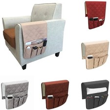 US Sofa Arm Rest TV Remote Control Organizer Holder Caddy Pocket Chair Couch Bag