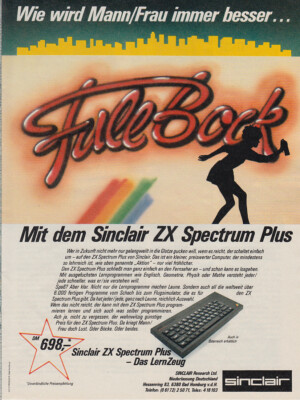 Sinclair ZX Spectrum Plus - Advertising Ad Original Ad 1984 (2)