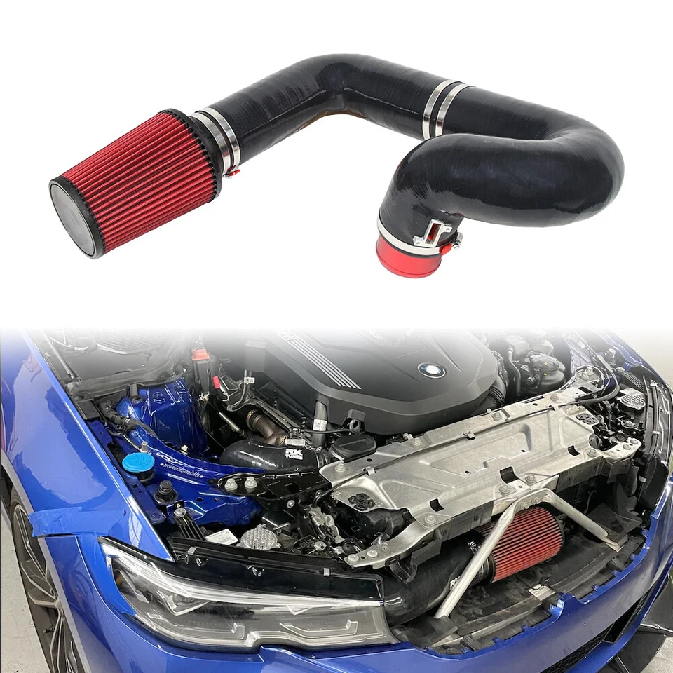 Front Mount Cold Air Intake System For 2020-2025 BMW 540i M340i B58 3.0T Turbo - Image 4 of 4
