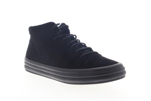 Camper-Hoops-K400206-001-Womens-Black-Suede-Low-Top-Lace-Up-Euro-Sneakers-Shoes