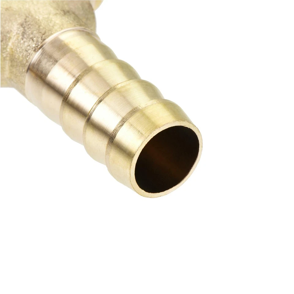 Reducing Barb Hose Fitting Y Shape Pipe Connector Brass 3/8" x 1/4" x 1/4" - Image 4 of 4