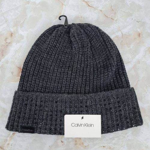 Calvin Klein Chunky Knit Studded Beanie 