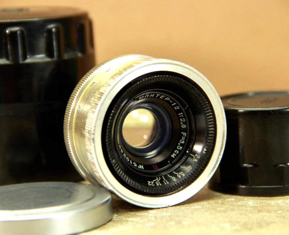 JUPITER 12 35mm f 2.8 for Leica, Soviet Lens Wide Angle Lens M39 mount LTM - Image 2 of 4