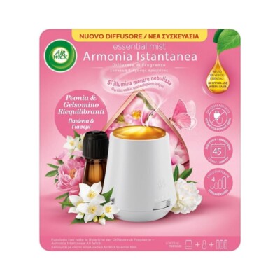 AIR WICK Duft Diffuser SOFORT HARMONIE Pfingstrose & Jasmin 20ml