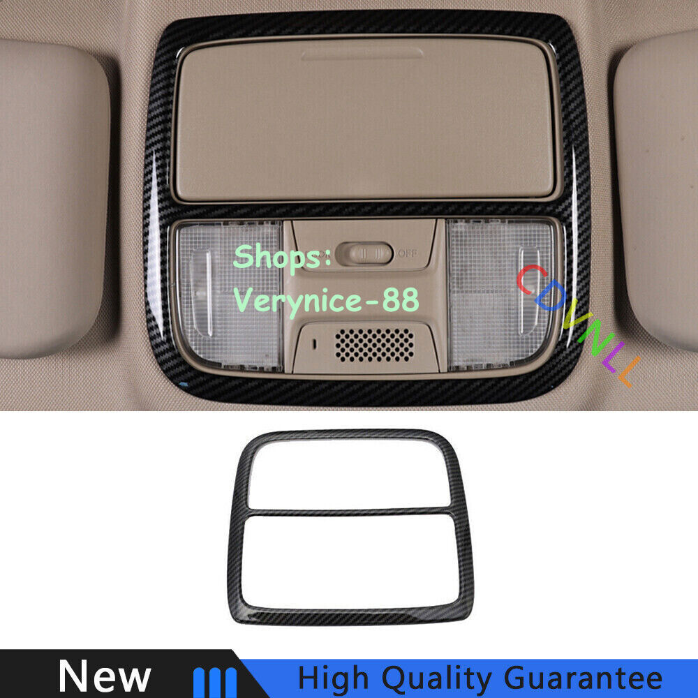 For Honda CRV CR-V 2012-2016 Carbon Fiber Front Reading Light Lamp Frame Trim 1*
